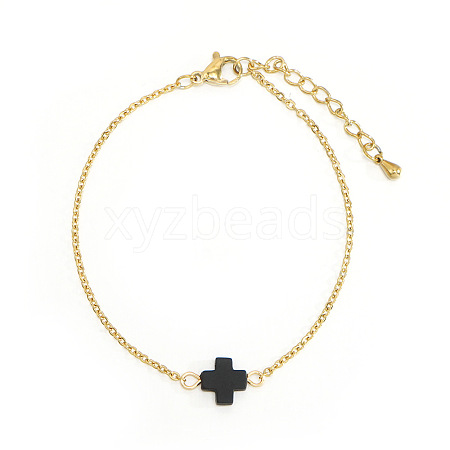 Brass Rolo Chain Link Bracelets RT0481-1-1