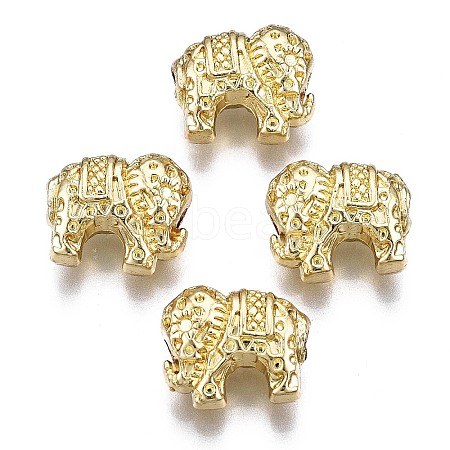 Rack Plating Alloy Beads PALLOY-T077-135LG-RS-1