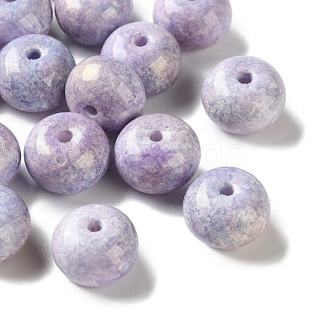 Baking Paint Opaque Glass Beads GL-CBAF5F7-01F-1