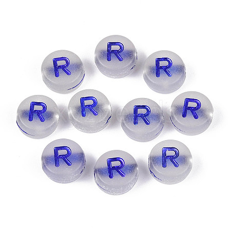 Luminous Frosted Acrylic Beads FACR-T008-02R-1