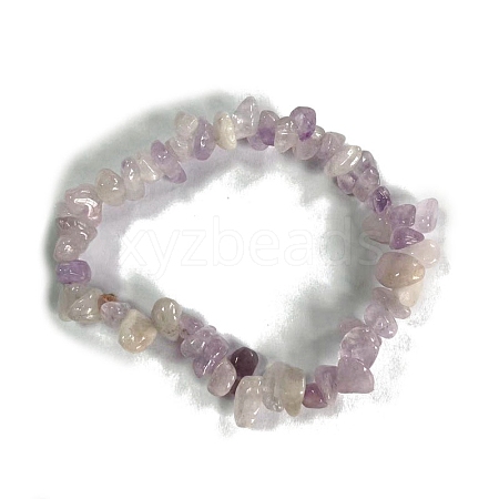 Natural Kunzite Stretch Bracelets PW-WG56138-03-1