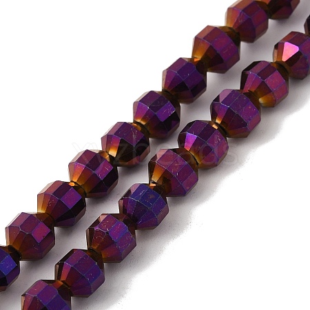 Electroplated Synthetic Non-magnetic Hematite Beads Strands G-I364-L01-09-1