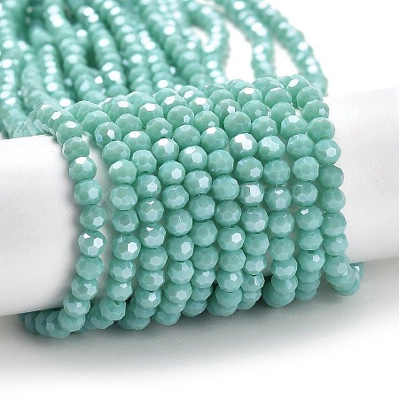 Electroplate Opaque Glass Beads Strands LS-EGLA-A035-P4mm-A14-1