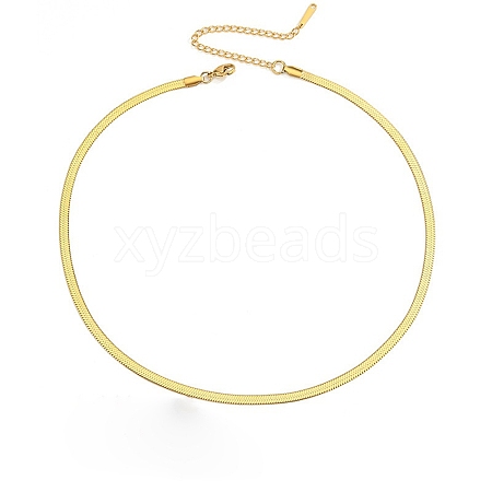 Titanium Steel Snake Bone Chain Necklace WG20151-08-1