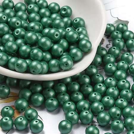 Baking Paint Glass Seed Beads SEED-A034-02G-1