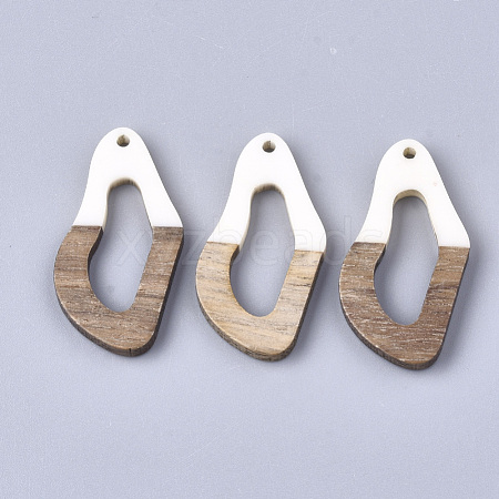 Resin & Walnut Wood Pendants RESI-S358-25K-1