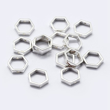 925 Sterling Silver Bead Frames STER-F036-12S-8.5x7.5-1