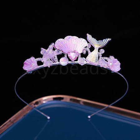 Alloy Rhinestone Hair Bands PW-WG587F5-01-1