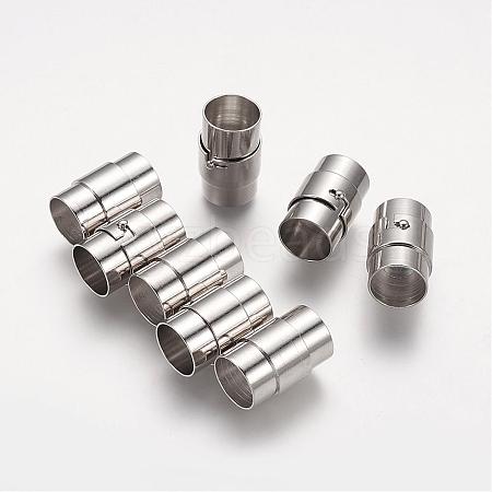 Brass Locking Tube Magnetic Clasps KK-Q090-N-1