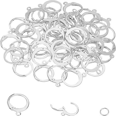 Unicraftale 304 Stainless Steel Leverback Earring Findings STAS-UN0014-18S-1