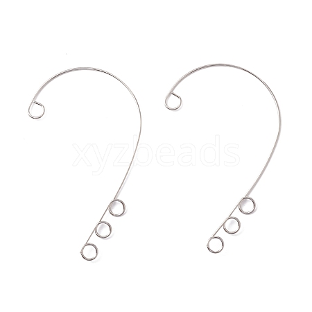 316 Stainless Steel Ear Cuff Findings STAS-H148-01P-1
