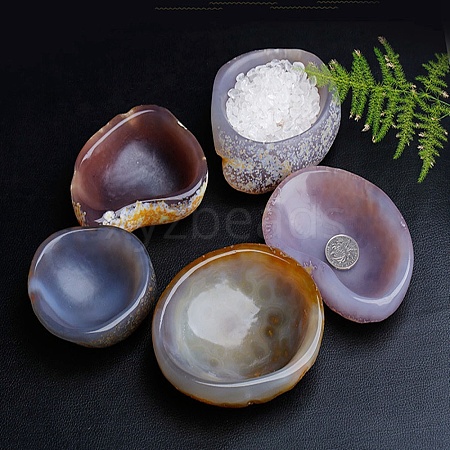 Natural Agate Charging Bowl for Cleansing PW-WG25657-01-1