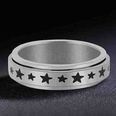 Titanium Steel Rotating Fidget Band Ring MATO-PW0001-059A-02-1