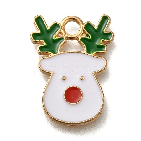 Christmas Theme Alloy Enamel Pendants FIND-I040-01C-1