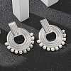 304 Stainless Steel ABS Imitation Pearl Stud Earrings EJEW-M069-02P-1