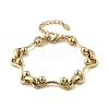 304 Stainless Steel Link Chain Bracelets for Women BJEW-F488-09G-2