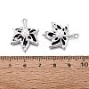 Alloy with ABS Imitation Pearl & Crystal Rhinestone & Acrylic Pendants PALLOY-Q466-04P-04-3