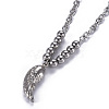 Non-Tarnish 304 Stainless Steel Pendant Necklaces NJEW-O113-04P-5