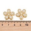 Brass Micro Pave Cubic Zirconia Pendants CU-CBA3D67-06G-05-3