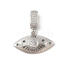 Brass Micro Pave Cubic Zirconia Pendants KK-U047-14P-1