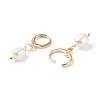 Natural Pearl Dangle Hoop Earrings EJEW-JE04964-6
