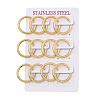 PVD Vacuum Plating 304 Stainless Steel Huggie Hoop Earrings for Women EJEW-F280-07I-G-4