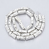 Electroplated Natural Lava Rock Beads Strands G-T114-63S-2