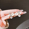 Flower Alloy Glass Stud Earrings FS-WG2DF47-06-1