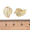Brass Micro Pave Clear Cubic Zirconia Pendants CU-CBAF0F8-09G-3