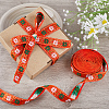 7M Flat Ethnic Style Polyester Ribbon OCOR-WH0046-74B-4