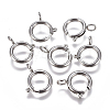 Non-Tarnish 304 Stainless Steel Spring Ring Clasps STAS-F224-02P-D-1