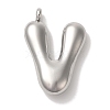 Non-Tarnish Ion Plating(IP) 304 Stainless Steel Pendants STAS-M017-08P-22-1