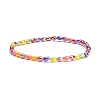 Sparkling Glass Beaded Stretch Bracelet for Women BJEW-JB07664-01-1