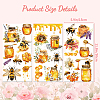 3 Sheets 3 Styles Flower PVC Waterproof Decorative Stickers DIY-WH0404-058-2