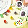 12Pcs 6 Colors Handmade Lampwork Beads LAMP-CJ0002-13-3