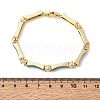 Brass Micro Pave Clear Cubic Zirconia Link Chain Bracelets for Women BJEW-H639-04G-7