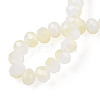 Two-Tone Imitation Jade Glass Beads Strands GLAA-T033-01C-01-4