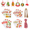 Christmas Theme Paper Gift Christmas Greeting Card Tags DIY-WH0349-93-1