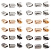 180Pcs 6 Style Zinc Alloy Ribbon Crimp Ends FIND-CA0004-51-5