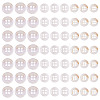 105Pcs 3 Styles Natural 4-Hole Freshwater Shell Buttons BUTT-TA0001-26-2