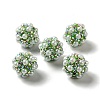 Polymer Clay Rhinestone Beads RGLA-D050-01B-2