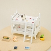 Wood Children Double-Layer Bunk Bed Miniature Ornaments PW-WG88645-01-2