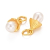ABS Plastic Imitation Pearl Pendants FIND-M005-01G-3