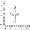 Non-Tarnish 304 Stainless Steel Pendants STAS-D087-02P-1-3