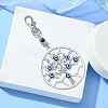 Alloy with Resin Evil Eye Pendant Decoration HJEW-JM01473-05-2