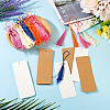40Pcs 2 Colors Paper Blank Bookmarks AJEW-TA0003-12-4