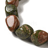 Natural Unakite Beads Strands G-B078-D34-04-3