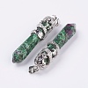 Natural Ruby in Zoisite Big Pointed Pendants G-G738-A-04-2