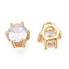 Brass Inlaid Cubic Zirconia Charms KK-N216-346A-3