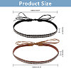 CHGCRAFT 2Pcs 2 Colors PU Leather Hat Bands DIY-CA0006-25-2